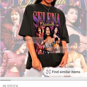 Brand New: New Selena Quintanilla Graphic Black T-Shirt
